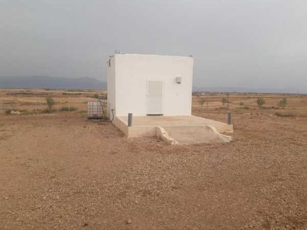 Coop Al Haram. Project is to produce hydroponic barley